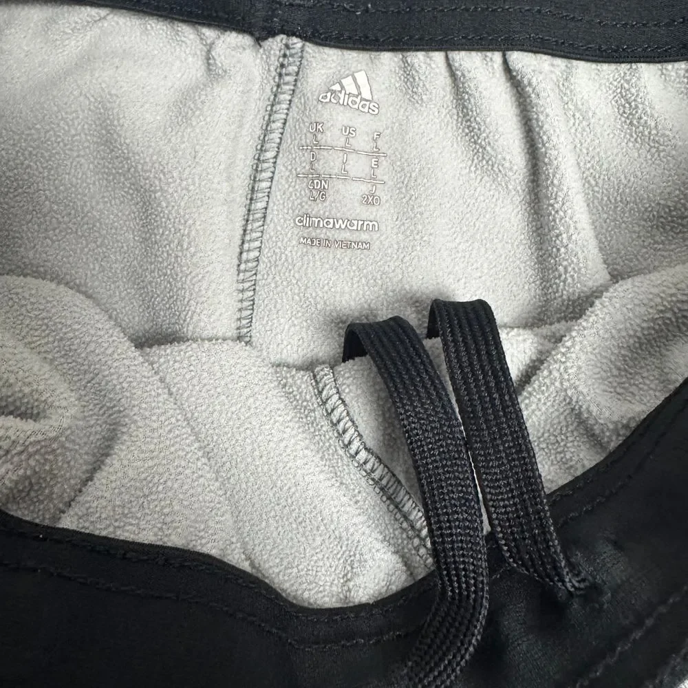 Adidas Men's Size Large Gray 3 Stripe Climawarm Athletic Sweatpants‎